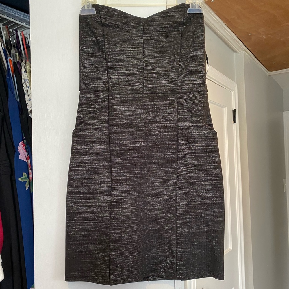 Dark Gray sparkly bodycon dress